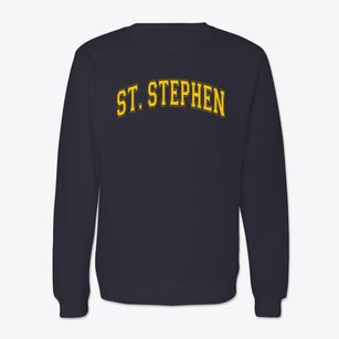 St Stephen Deacon & Martyr Parish Varsity Arch Crewneck Sweatshirt