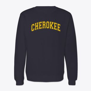 Cherokee Elementary School Varsity Arch Crewneck Sweatshirt