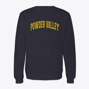 Powder Valley School Varsity Arch Crewneck Sweatshirt