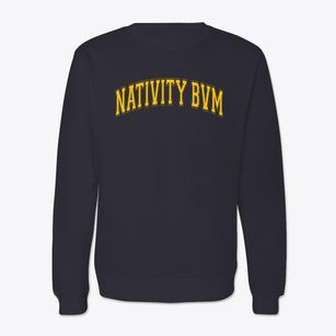 Nativity Bvm School Varsity Arch Crewneck Sweatshirt