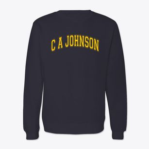 C A Johnson Prep Academy Varsity Arch Crewneck Sweatshirt
