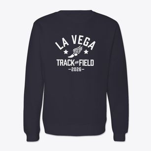 La Vega Junior High School Track and Field Crewneck Sweatshirt