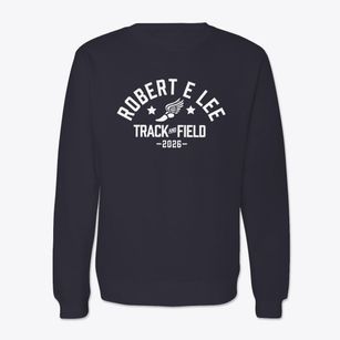 Robert E Lee Elementary School Track and Field Crewneck Sweatshirt