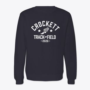Crockett High School Track and Field Crewneck Sweatshirt