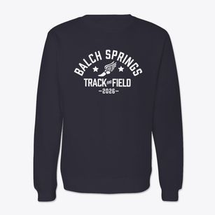 Balch Springs Christian Academy Track and Field Crewneck Sweatshirt