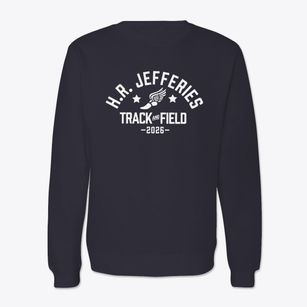 H.r. Jefferies Junior High School Track and Field Crewneck Sweatshirt