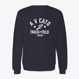 A V Cato Elementary School Track and Field Crewneck Sweatshirt