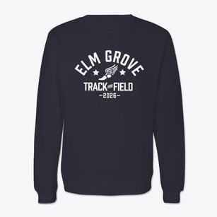 Elm Grove Elementary School Track and Field Crewneck Sweatshirt