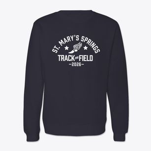 Saint Mary's Springs High School Track and Field Crewneck Sweatshirt