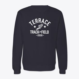 Terrace Elementary School Track and Field Crewneck Sweatshirt
