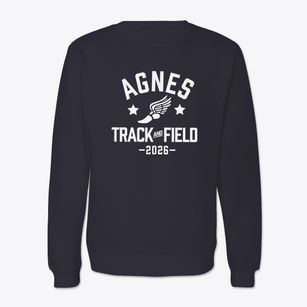 Agnes Memorial Elementary School Track and Field Crewneck Sweatshirt
