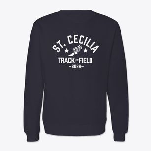 Saint Cecilia School Track and Field Crewneck Sweatshirt