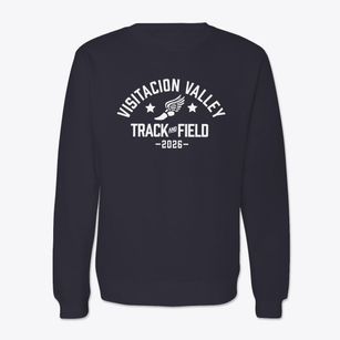 Visitacion Valley Elementary School Track and Field Crewneck Sweatshirt