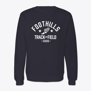 Foothills Elementary School Track and Field Crewneck Sweatshirt