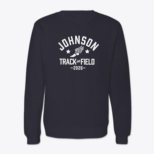 Johnson Elementary School Track and Field Crewneck Sweatshirt