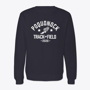 Poquonock Elementary School Track and Field Crewneck Sweatshirt
