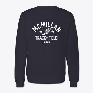 Mcmillan Community School Track and Field Crewneck Sweatshirt