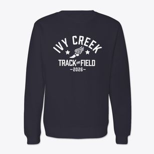 Ivy Creek Elementary School Track and Field Crewneck Sweatshirt