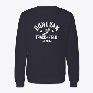 Monsignor Donovan Catholic High School Track and Field Crewneck Sweatshirt