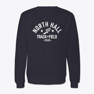 North Hall High School Track and Field Crewneck Sweatshirt