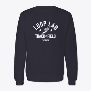 Loop Lab School Track and Field Crewneck Sweatshirt