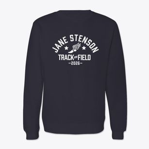 Jane Stenson Elementary School Track and Field Crewneck Sweatshirt