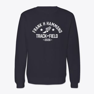 Frank H Hammond Elementary School Track and Field Crewneck Sweatshirt