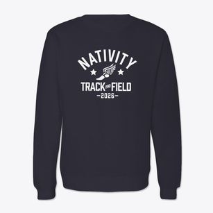 Nativity Of Our Lord Jesus School Track and Field Crewneck Sweatshirt