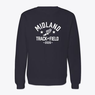 Midland Community Intermediate School Track and Field Crewneck Sweatshirt