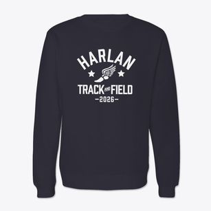Harlan Elementary School Track and Field Crewneck Sweatshirt