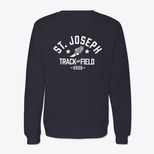 St Joseph Parish Track and Field Crewneck Sweatshirt