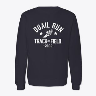 Quail Run Elementary School Track and Field Crewneck Sweatshirt