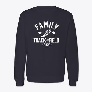 Family Community Christian School Track and Field Crewneck Sweatshirt