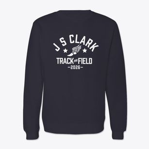 J S Clark Magnet School Track and Field Crewneck Sweatshirt