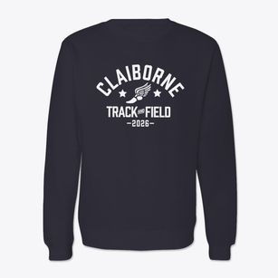 Claiborne Elementary School Track and Field Crewneck Sweatshirt