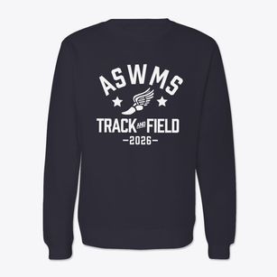 Albert S Woodward Memorial School Track and Field Crewneck Sweatshirt