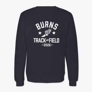 Burns Elementary Middle School Track and Field Crewneck Sweatshirt