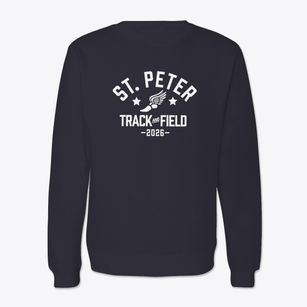 Saint Peter Lutheran Day School Track and Field Crewneck Sweatshirt