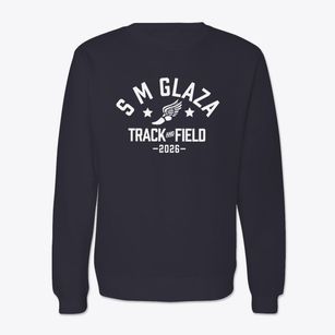 S M Glaza Elementary School Track and Field Crewneck Sweatshirt