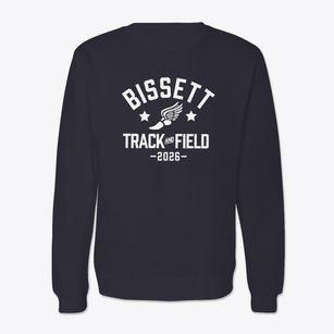 Bissett Elementary School Track and Field Crewneck Sweatshirt