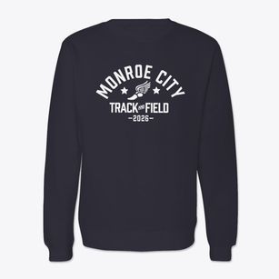 Monroe City Elementary School Track and Field Crewneck Sweatshirt