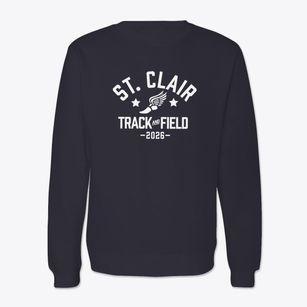 Saint Clair Elementary School Track and Field Crewneck Sweatshirt