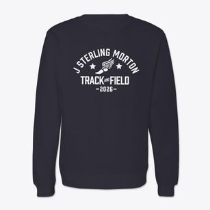 J Sterling Morton Elementary School Track and Field Crewneck Sweatshirt