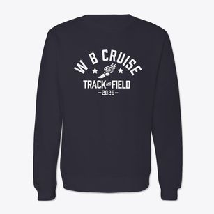 W B Cruise Memorial School Track and Field Crewneck Sweatshirt