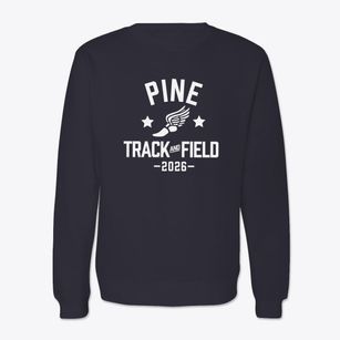 Pine Elementary School Track and Field Crewneck Sweatshirt