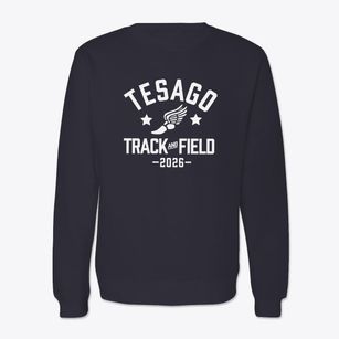 Tesago Elementary School Track and Field Crewneck Sweatshirt