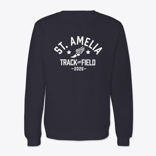 Saint Amelia School Track and Field Crewneck Sweatshirt