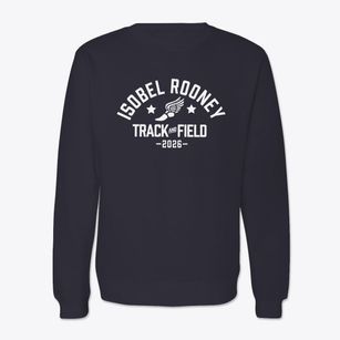 M.s. 80 Isobel Rooney Middle School Track and Field Crewneck Sweatshirt