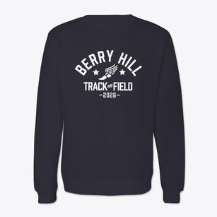 Berry Hill Elementary School Track and Field Crewneck Sweatshirt