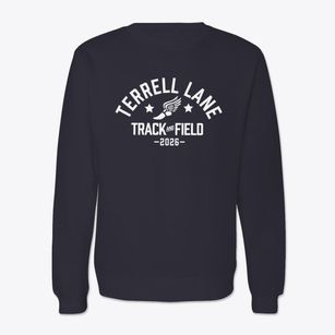 Terrell Lane Middle School Track and Field Crewneck Sweatshirt